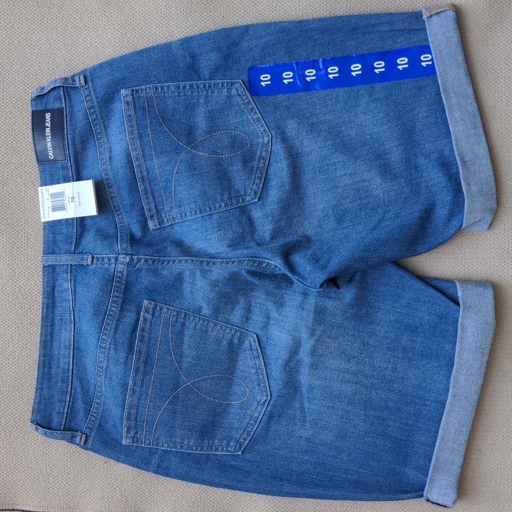Calvin Klein Blue Denim Shorts 10